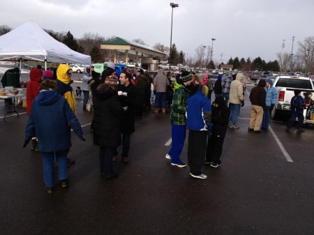 MLK Day 2013 - At Prospect Hill parking lot - 1