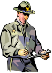 cop writting ticket