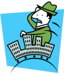 businessman on roller coaster