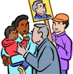 POLITICIAN KISSING BABY