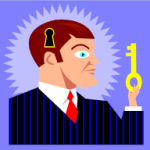 man with key to mind