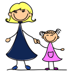 happy wife and child