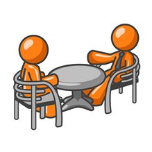 discussion over table