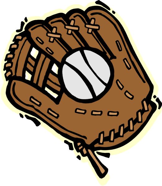 baseball glove and ball