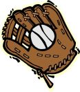 baseball glove and ball