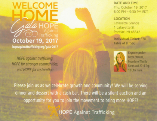 Hope Gala invite
